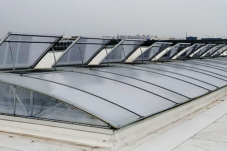 側(cè)開電動采光排煙天窗